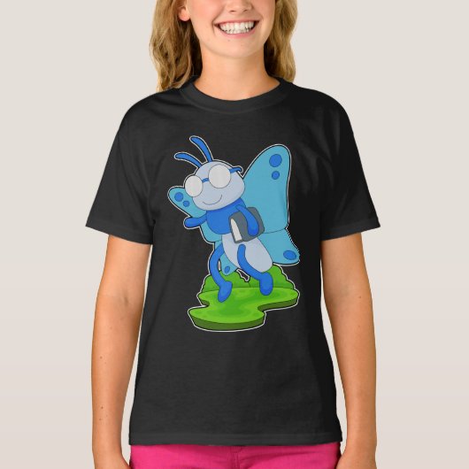 Vlinderboek T-shirt (Voorkant)