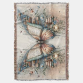 vlinderboekomslag | Cottagecore Fairycore Deken (Voorkant Verticaal)
