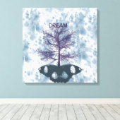 Vlinderboom droom canvas afdruk (Insitu (Houten vloer))