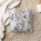 Vlinderboom met pastelvlinderkussen kussen (Deken)