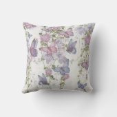 Vlinderboom met pastelvlinderkussen kussen (Achterkant)