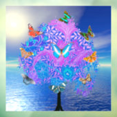 Vlinderboom  raamsticker (Vel 3)