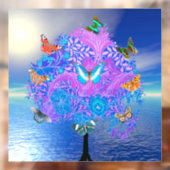 Vlinderboom  raamsticker (Vel 2)