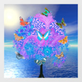 Vlinderboom  raamsticker (Vel)