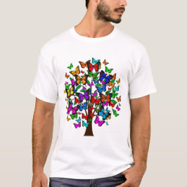 Vlinderboom Shirt, Kleurrijke Vlinders, ZKOAG T-shirt