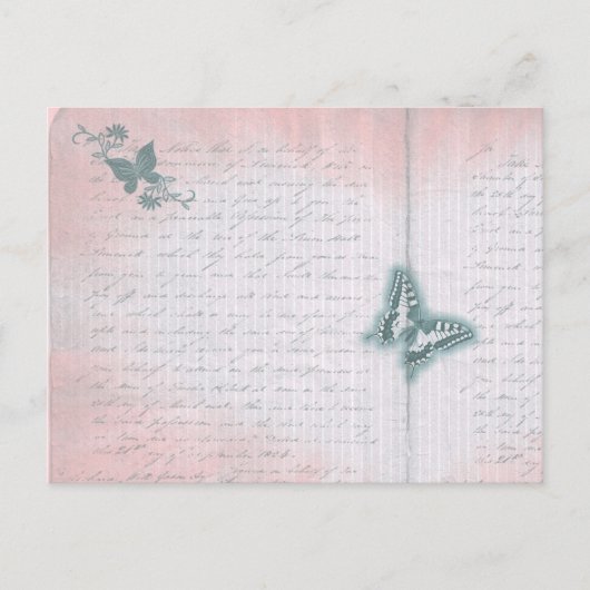 vlinderbrief briefkaart (Voorkant)