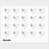 vlinderbrief hart sticker (Vel)