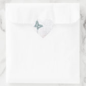 vlinderbrief hart sticker (Tas)