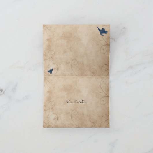  vlinderbruiloft Bedankt (Binnen)