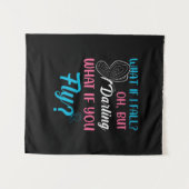 Vlindercadeau | Wat als je vliegt Wandkleed (Voorkant (horizontaal))