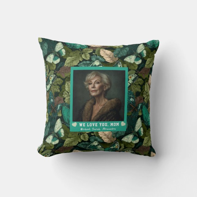 Vlindercamo slaapkamerdecor voor schoonmoeder kussen (Voorkant)