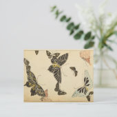  vlindercollage briefkaart (Staand voorkant)