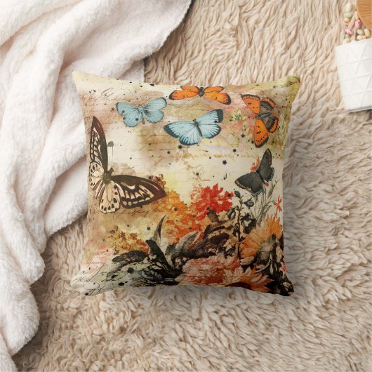  vlindercollage kussen (Deken)