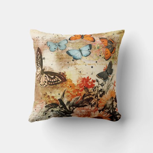  vlindercollage kussen (Achterkant)