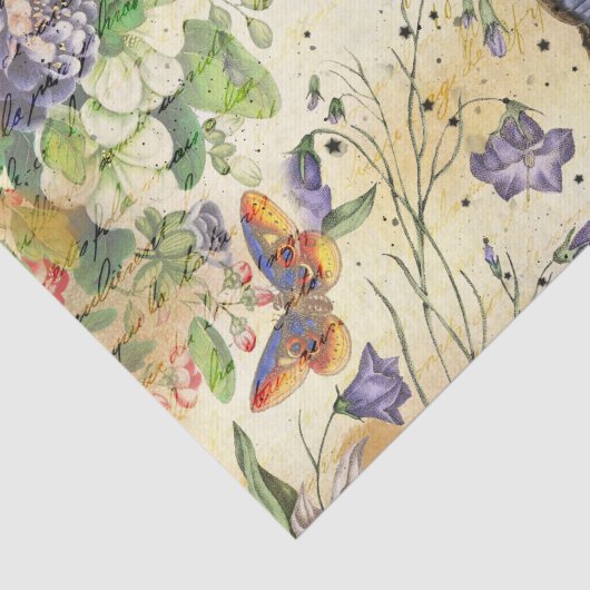 vlindercollage tissuepapier (Detail)