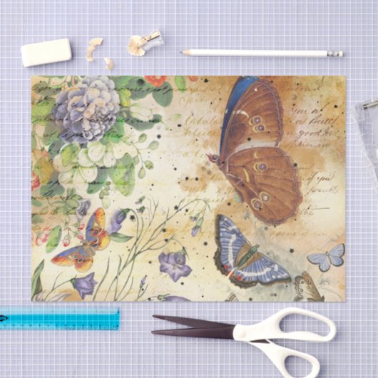  vlindercollage tissuepapier (Craft)