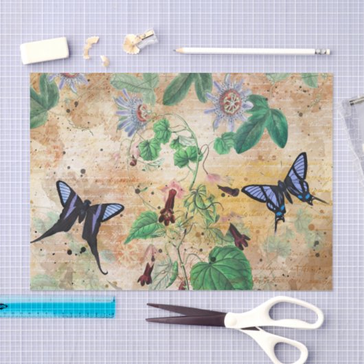 vlindercollage tissuepapier (Craft)