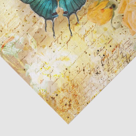  vlindercollage tissuepapier (Detail)