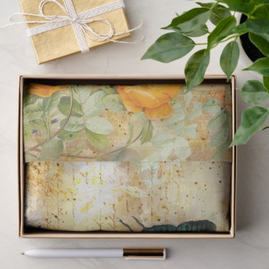  vlindercollage tissuepapier (Geschenk)