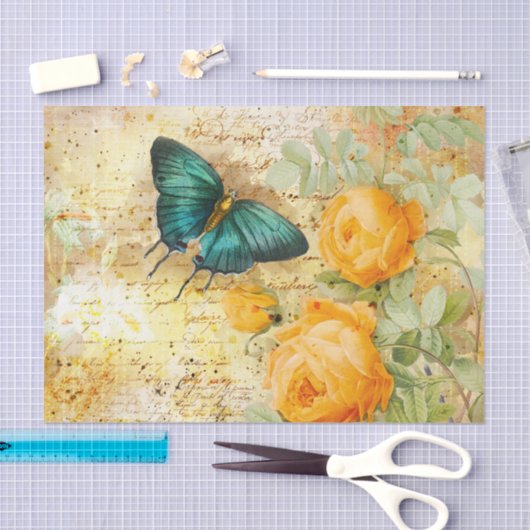  vlindercollage tissuepapier (Craft)