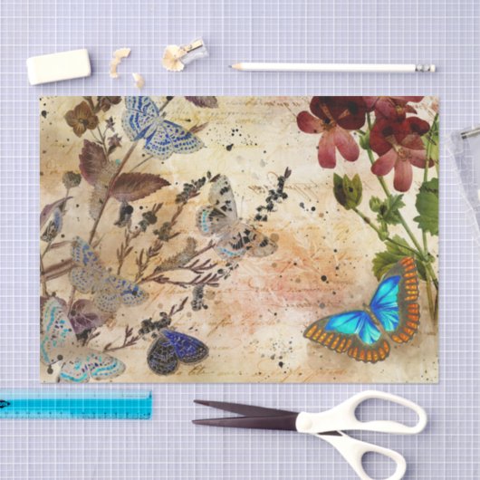  vlindercollage tissuepapier (Craft)