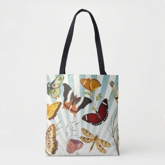 vlindercollage tote bag (Voorkant)