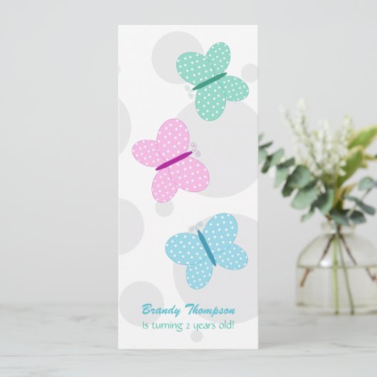  vlinderdag uitnodiging (Staand voorkant)