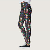 Vlinderdag van de Dode Gotische Suikerschedel Leggings (Links)
