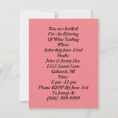  vlinderdame in uitnodigingen van de Wijnpartij (Achterkant)