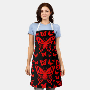 Vlinderdans in het rood schort