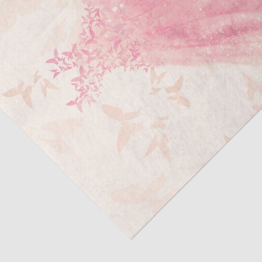 Vlinderdans Pruim Sparkle Jurk Bruids Shower Tissuepapier (Detail)