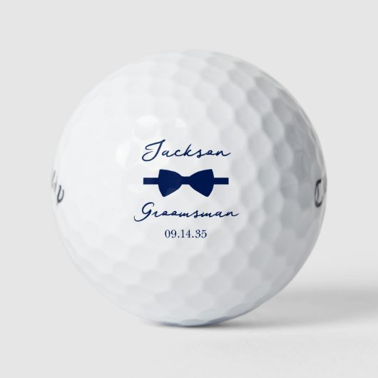 Vlinderdas Bruidsjonker Golfballen (Voorkant)
