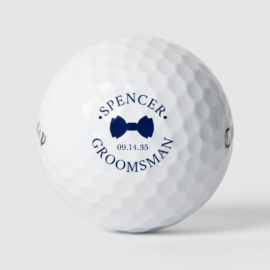 Vlinderdas Bruidsjonker Golfballen (Voorkant)