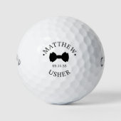 Vlinderdas Usher Golfballen (Voorkant)