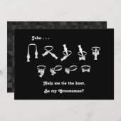 Vlinderdas Verzoek om Vriend van de Bruidegom te z Kaart (Voorkant / Achterkant)