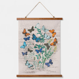 vlinderdeeg hangend wandkleed