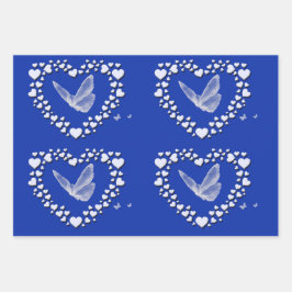 vlinderdeklaag voor vlindervloerpapier, reeks 3 inpakpapier vel