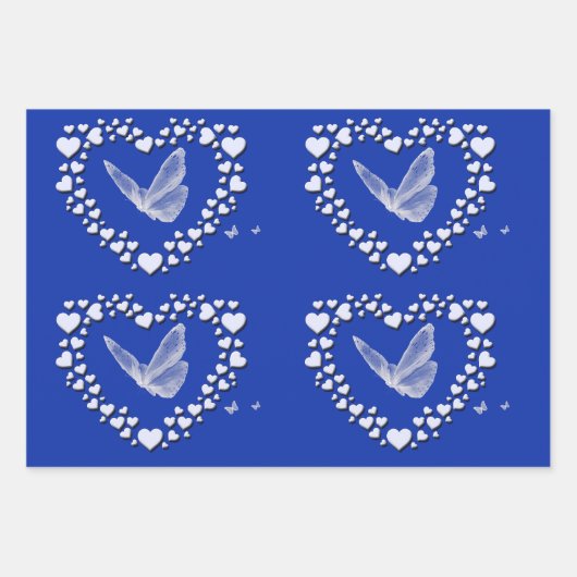  vlinderdeklaag voor vlindervloerpapier, reeks 3 inpakpapier vel (Voorkant 3)