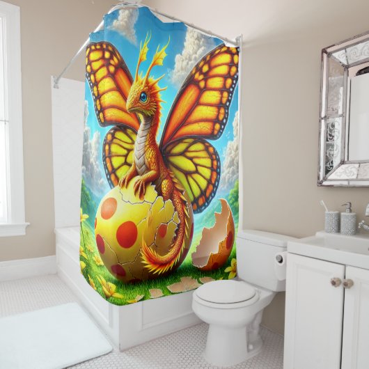 vlinderdier douchegordijn (In situ)