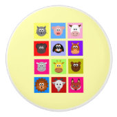 vlinderdieren keramische knop (Voorkant)