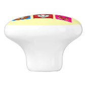 vlinderdieren keramische knop (Zijkant)