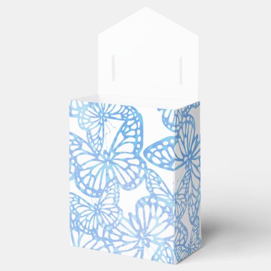 Vlinderdromen (blauw) bedankdoosjes (Geopend)