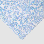 Vlinderdromen (blauw) tissuepapier (Detail)