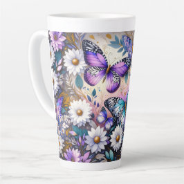 Vlinderdromen Bloemig Latte Mok