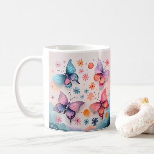 Vlinderdromen Koffiemok (Met donut)