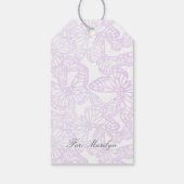 Vlinderdromen (lavendel) cadeaulabel (Achterkant)