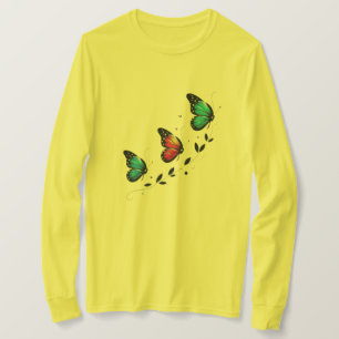 Vlinderdromen Pastel Vleugels Een Zachte Opstijgin T-shirt