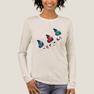 Vlinderdromen Pastel Vleugels Een Zachte Opstijgin Tri-Blend Shirt