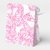 Vlinderdromen (roze) bedankdoosjes (Achterkant)