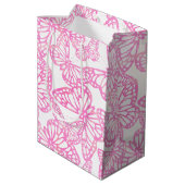 Vlinderdromen (roze) medium cadeauzakje (Achterkant Gekanteld)